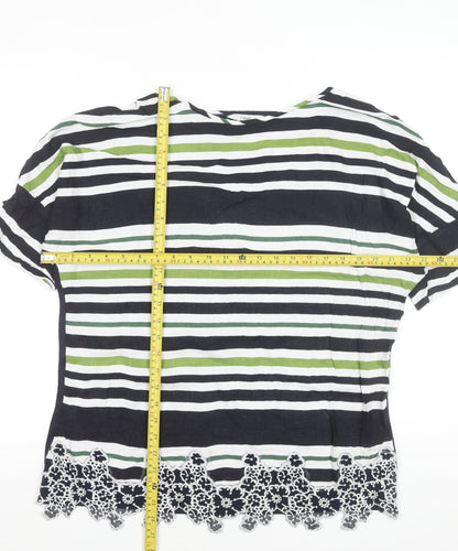 Womens UK Size 14 NEXT Multicoloured Basic Blouse
