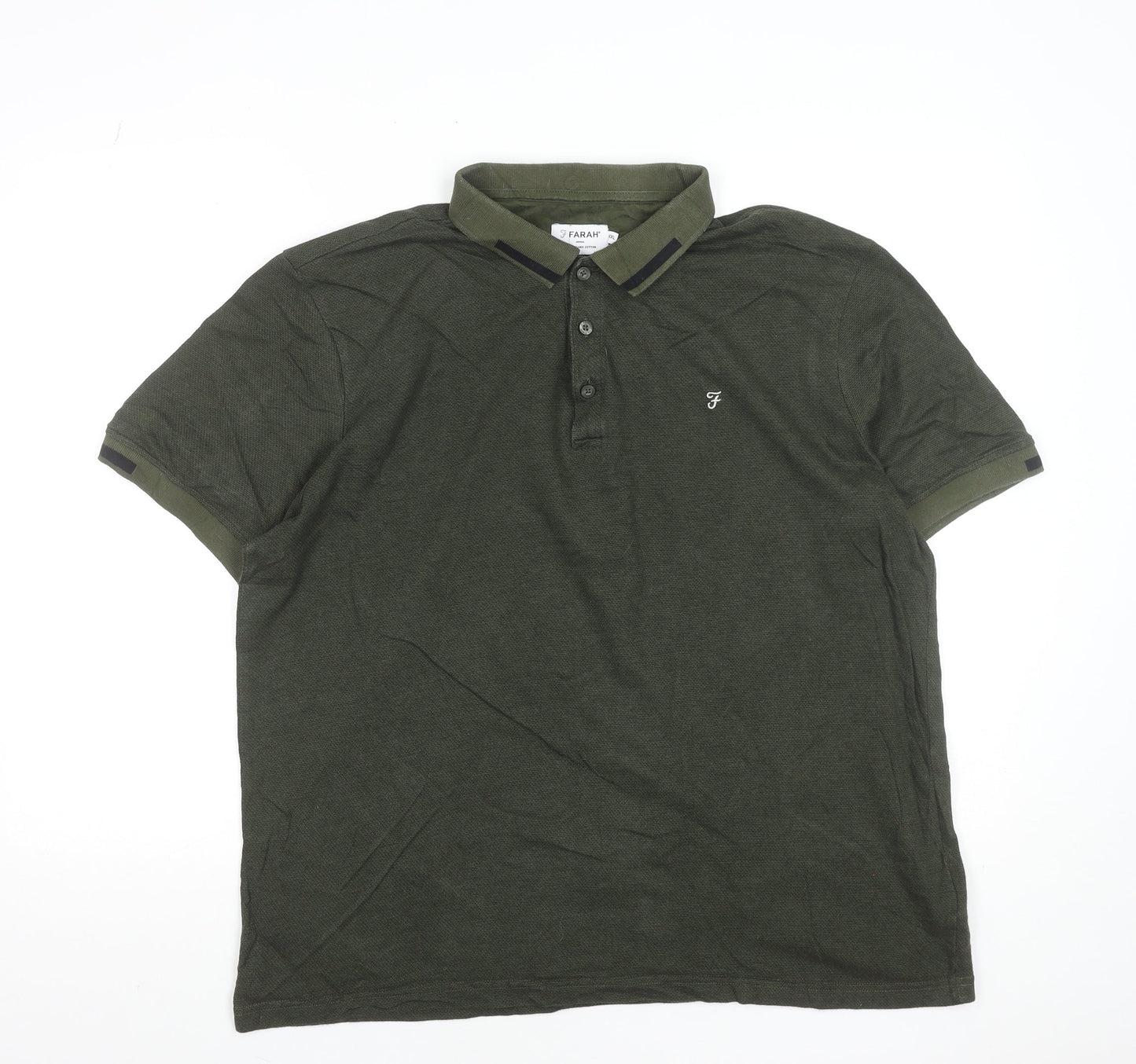 Mens UK Size 2XL Farah 100% Cotton Polo Shirt