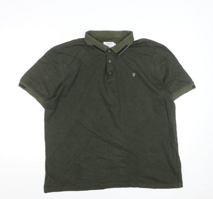 Mens UK Size 2XL Farah 100% Cotton Polo Shirt