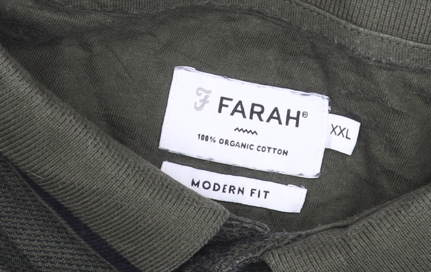 Mens UK Size 2XL Farah 100% Cotton Polo Shirt