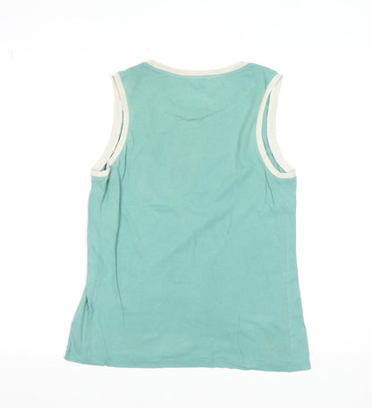 Boys UK Size 11-12 Years Marks and Spencer Green Basic Tank