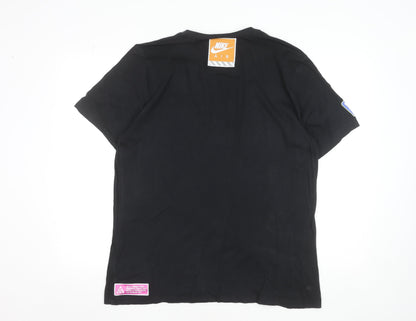 Nike Men's Black XL Sports City Crew Neck Cotton T-Shirt