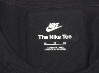 Nike Men's Black XL Sports City Crew Neck Cotton T-Shirt