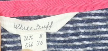 Womens UK Size 8 White Stuff Blue Basic T-Shirt