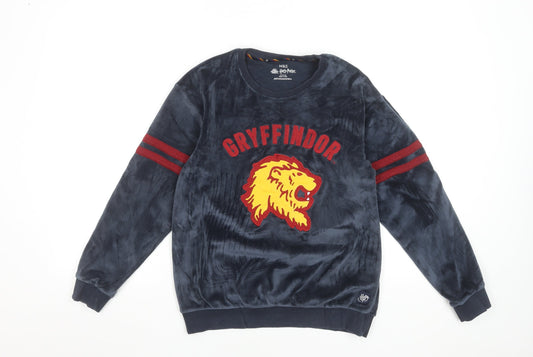 Marks and Spencer Boys Gryffindor Navy Velour Sweatshirt 12-13 Years