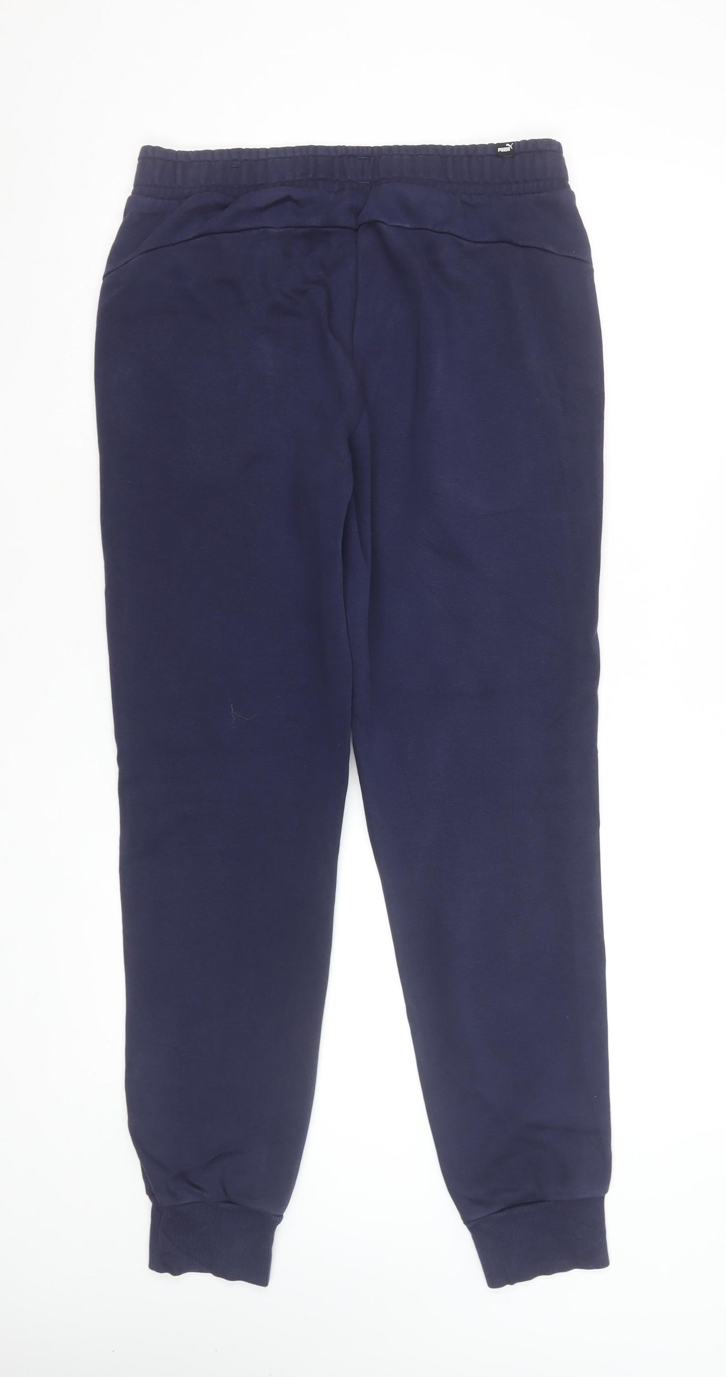 Mens UK Size M PUMA Regular Fit Jogger Blue Trousers