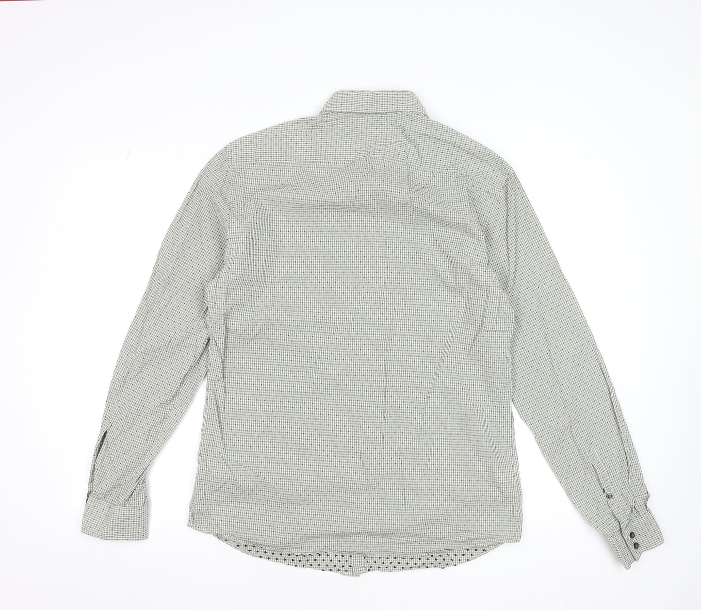 Mens UK Collar Size M Marks and Spencer Smart Green  Dress Shirt