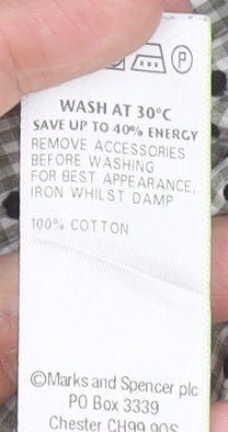 Mens UK Collar Size M Marks and Spencer Smart Green  Dress Shirt