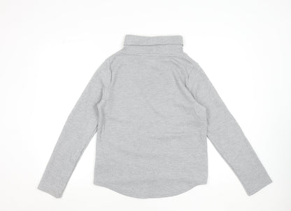 Womens UK Size S Souluxe Grey Basic T-Shirt