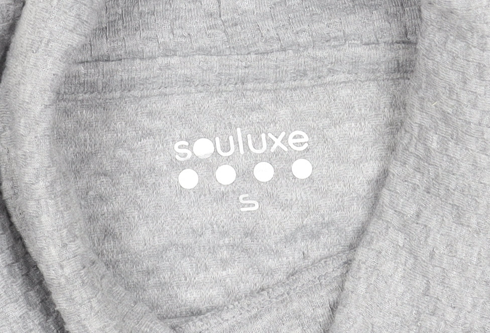 Womens UK Size S Souluxe Grey Basic T-Shirt