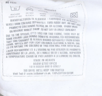 Ted Baker Men Beige Chino Shorts Size L 40in Cotton Casual Summer