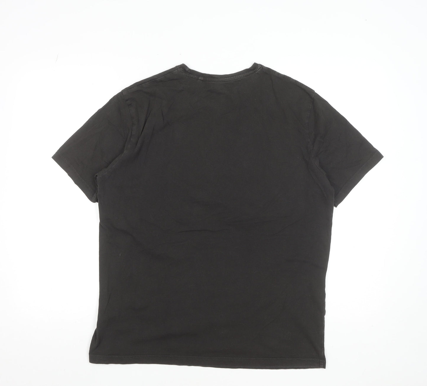 Volkswagen Men’s Black Classic Beetle Graphic T-Shirt L Cotton