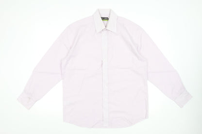 Mens UK Collar Size M Marks and Spencer Smart Pink  Dress Shirt