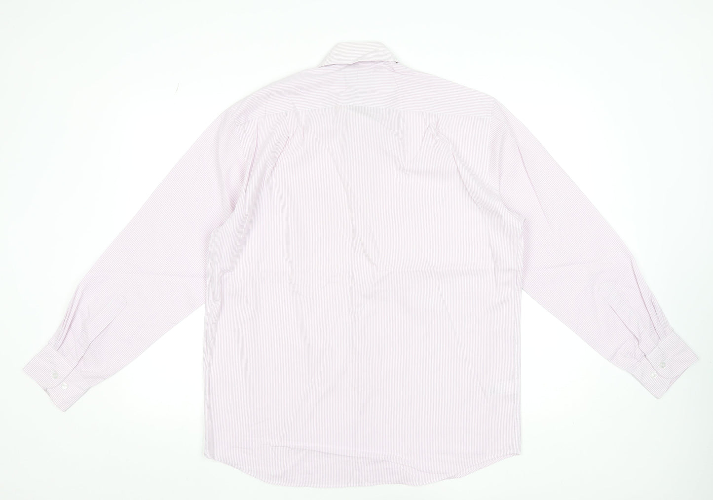 Mens UK Collar Size M Marks and Spencer Smart Pink  Dress Shirt