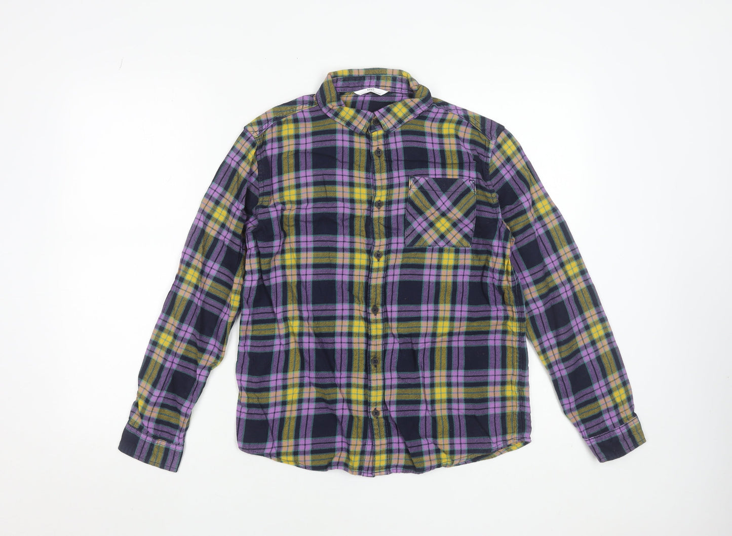 Girls UK Size 13 Years Marks and Spencer Multicoloured Basic Button-Up