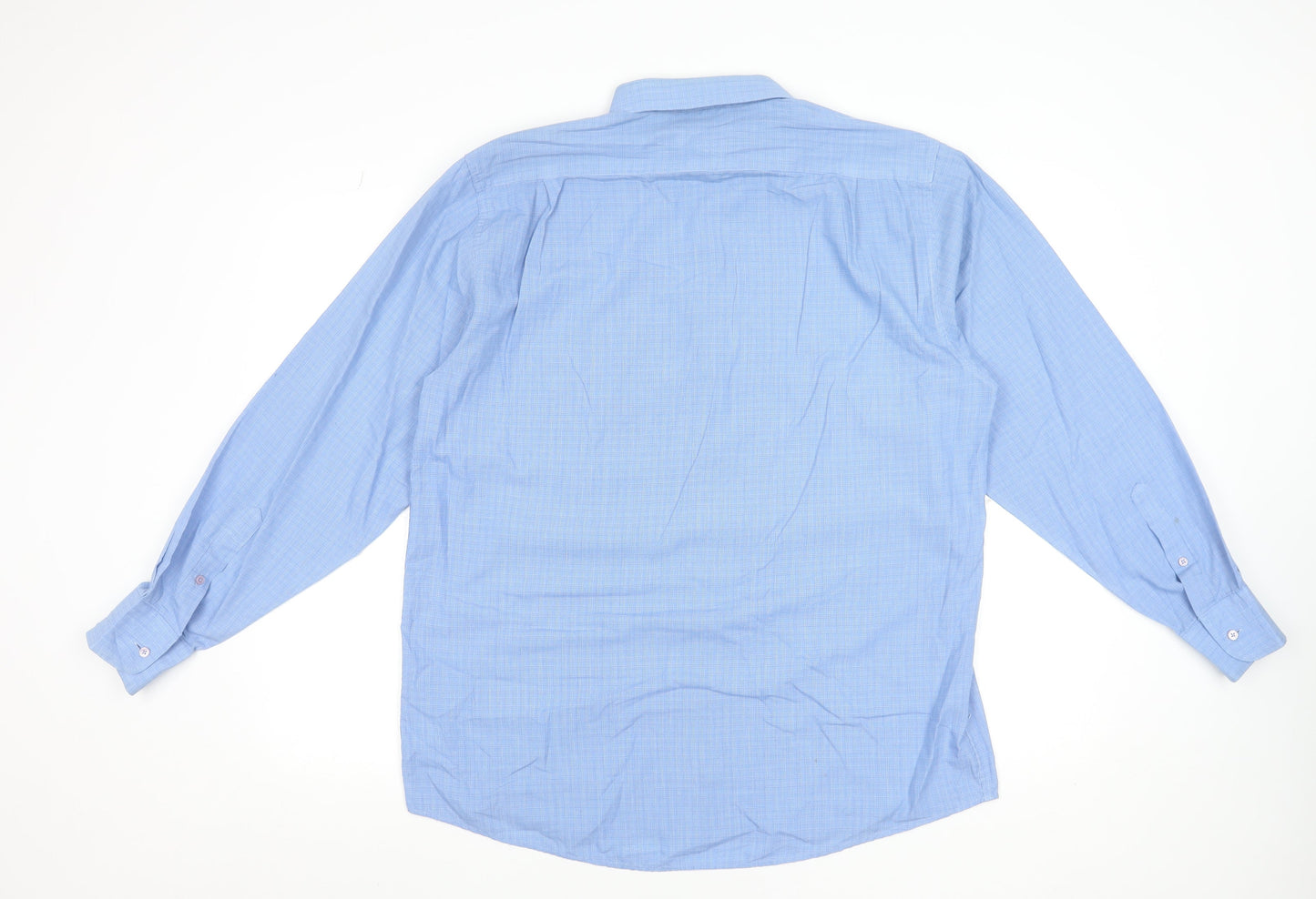 Mens UK Collar Size 16 Debenhams Smart Blue  Dress Shirt