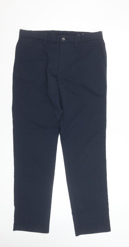 Mens UK Size 34 Lands' End Slim Fit Chino Blue Trousers