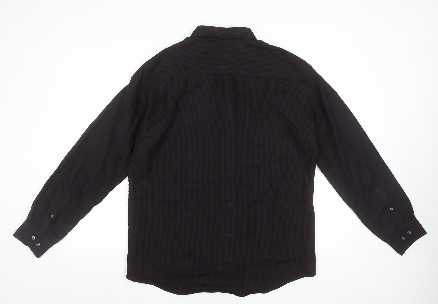 Mens UK Collar Size M Marks and Spencer Smart Black  Dress Shirt