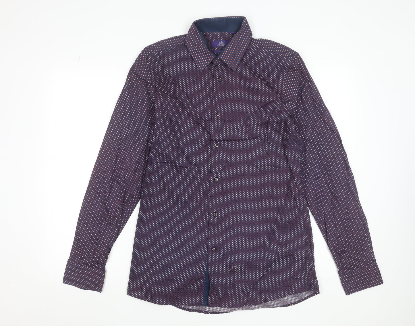 Mens UK Collar Size M NEXT Smart Purple  Dress Shirt