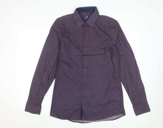 Mens UK Collar Size M NEXT Smart Purple  Dress Shirt