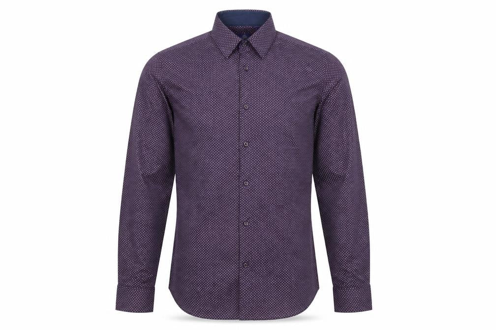 Mens UK Collar Size M NEXT Smart Purple  Dress Shirt