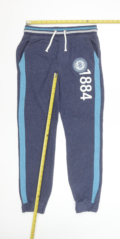 Boys UK Size 12-13 Years Marks and Spencer Regular Fit Jogger Blue Trousers