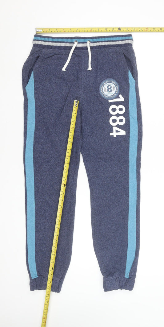 Boys UK Size 12-13 Years Marks and Spencer Regular Fit Jogger Blue Trousers
