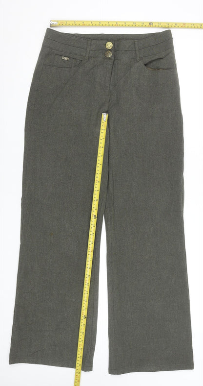 Womens UK Size M Rohofny Regular Fit Casual Business Travel Grey Trousers