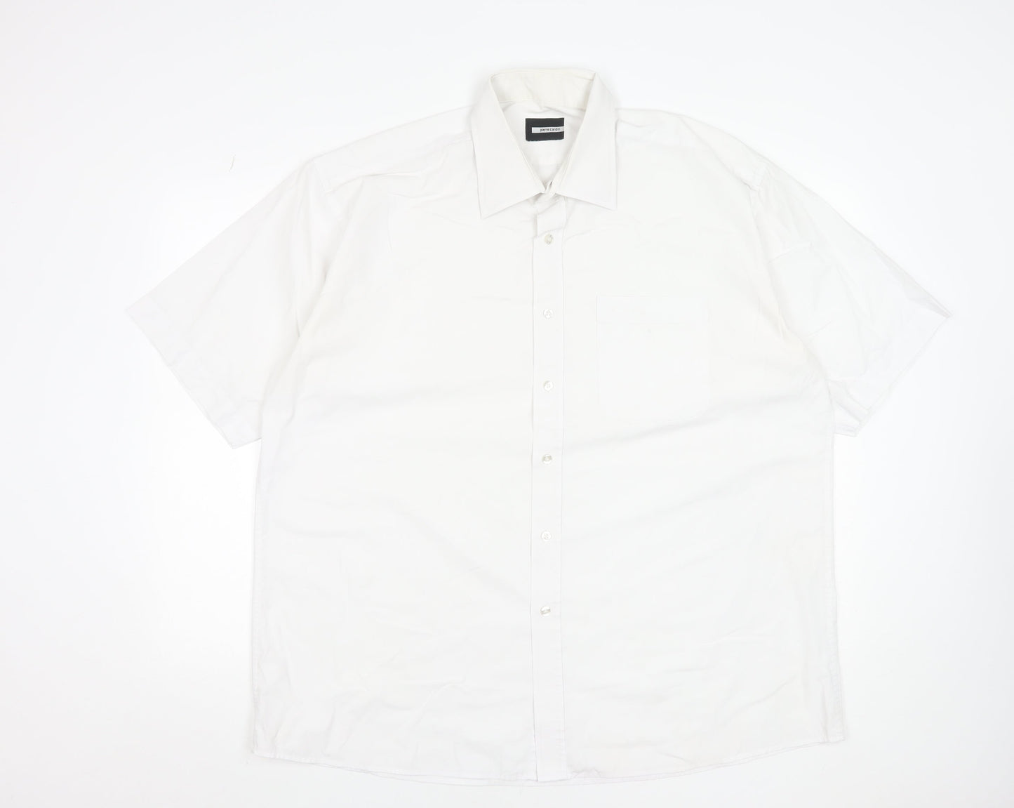 Mens UK Collar Size 2XL Pierre Cardin Smart White  Dress Shirt