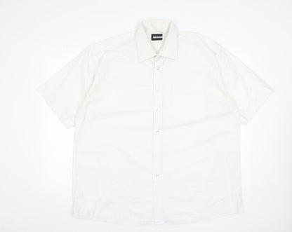 Mens UK Collar Size 2XL Pierre Cardin Smart White  Dress Shirt
