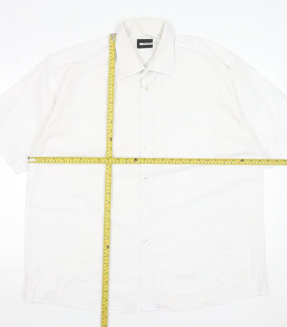 Mens UK Collar Size 2XL Pierre Cardin Smart White  Dress Shirt