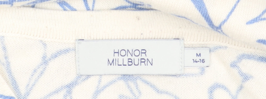 Womens UK Size M Honor Millburn Blue Cardigan Jumper