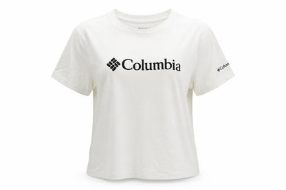Womens UK Size S Columbia White Basic T-Shirt