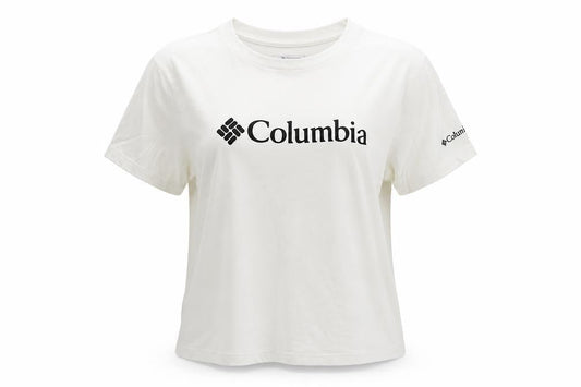 Womens UK Size S Columbia White Basic T-Shirt