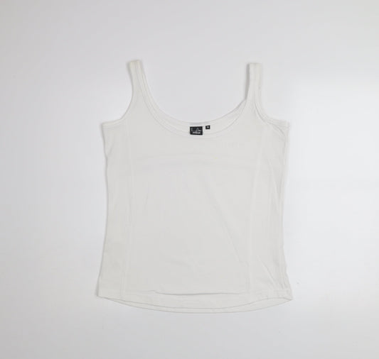 LA Gear Women's White Tank Top Size 16 Basic Sleeveless Jersey