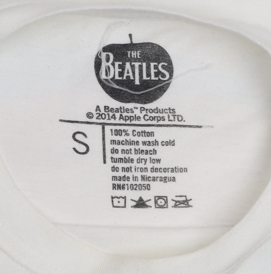 The Beatles Men's White Yellow Submarine Graphic Cotton T-Shirt Size S