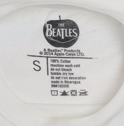 The Beatles Men's White Yellow Submarine Graphic Cotton T-Shirt Size S