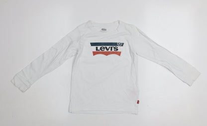 Boys UK Size 6 Years Levi's White Basic T-Shirt