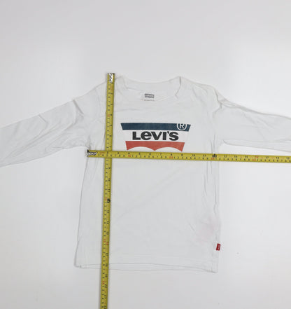 Boys UK Size 6 Years Levi's White Basic T-Shirt