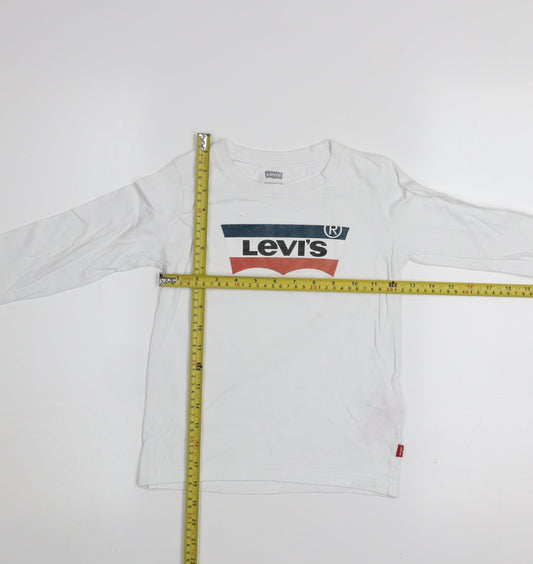 Boys UK Size 6 Years Levi's White Basic T-Shirt