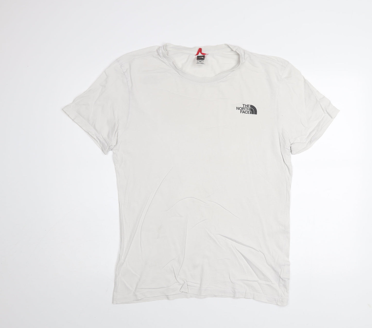 The North Face Men's White Cotton Short Sleeve Crew Neck T-Shirt M