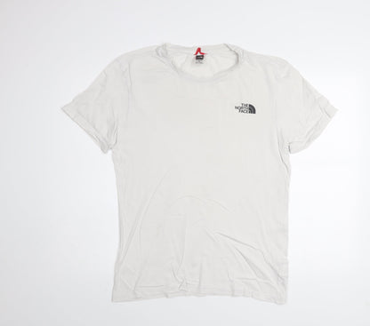 The North Face Men's White Cotton Short Sleeve Crew Neck T-Shirt M