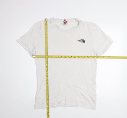 The North Face Men's White Cotton Short Sleeve Crew Neck T-Shirt M