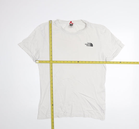 The North Face Men's White Cotton Short Sleeve Crew Neck T-Shirt M