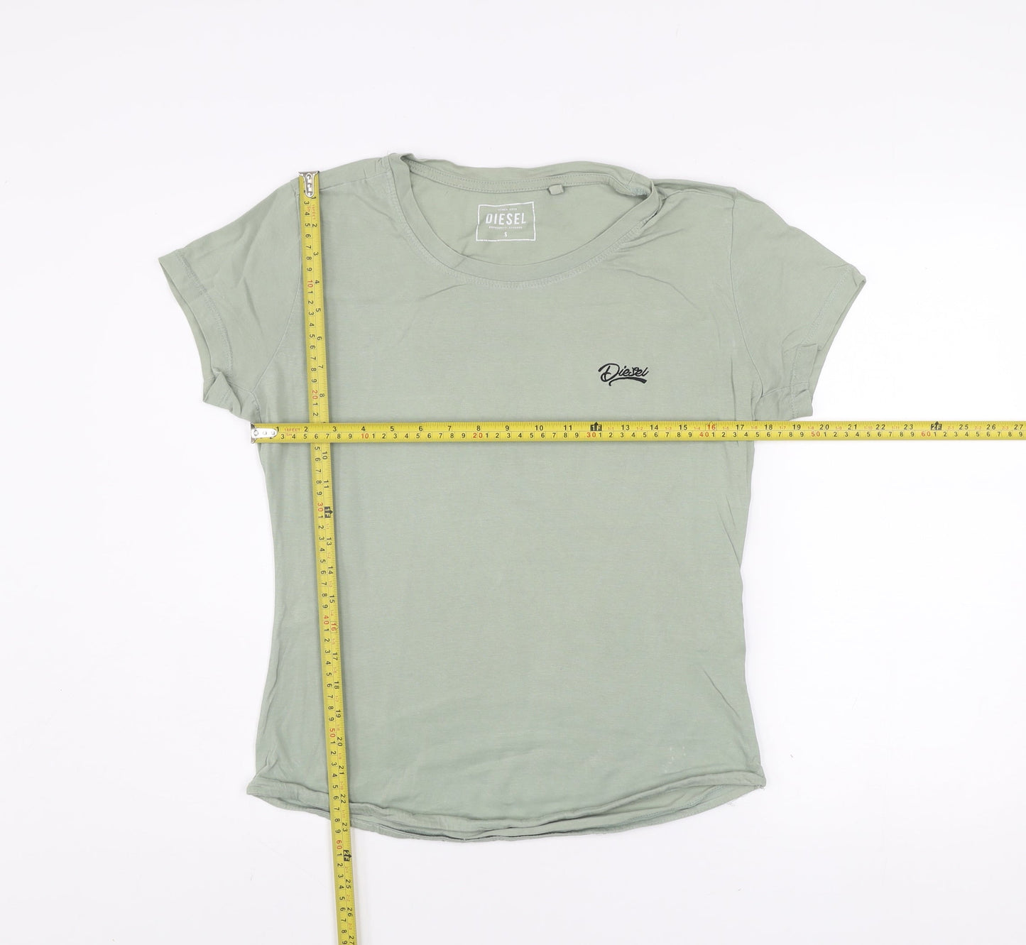 Mens UK Size S Diesel Green  T-Shirt