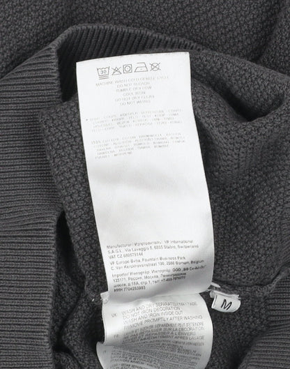 Napapijri Men's Grey Cotton Crew Neck Pullover Jumper M