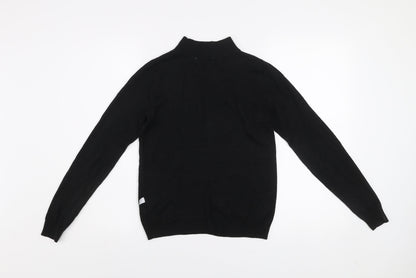 COLLUSION Women's Black Mock Neck Knit Jumper Size 8