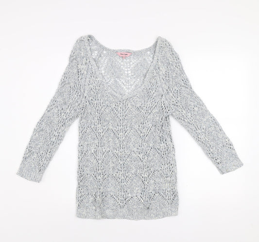 Womens UK Size 12 Phase Eight Grey Pullover Jumper