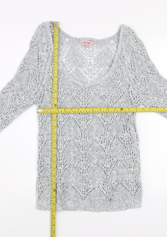Womens UK Size 12 Phase Eight Grey Pullover Jumper