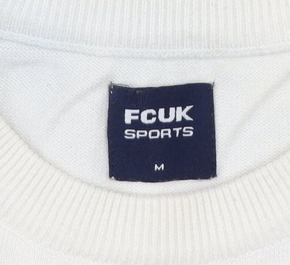 FCUK Sports Men’s Multicoloured Stripe Cotton Pullover Jumper M